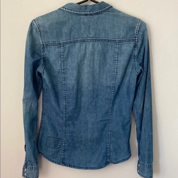 TNA Classic Blue Denim Shirt - Picture 3 of 4